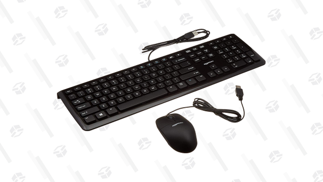 If you don’t have a spare USB mouse and keyboard lying around, this set from AmazonBasics will get the job done just fine.